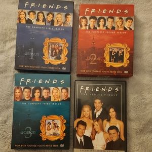DVD of Friends first 3 seasons and final episode.